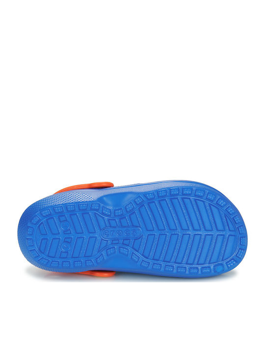 Kids Slippers Blue Classic Lined Clog