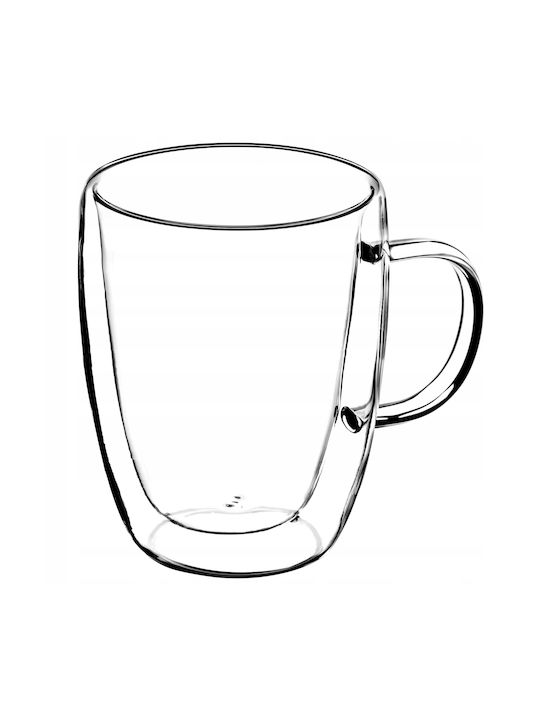 Kadax Wärmewechsel Tasse Glas Transparent 270ml 6Stück 5902730383949