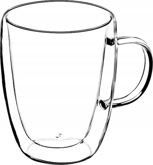 Kadax Cană Sticlă Transparentă 270ml 4buc