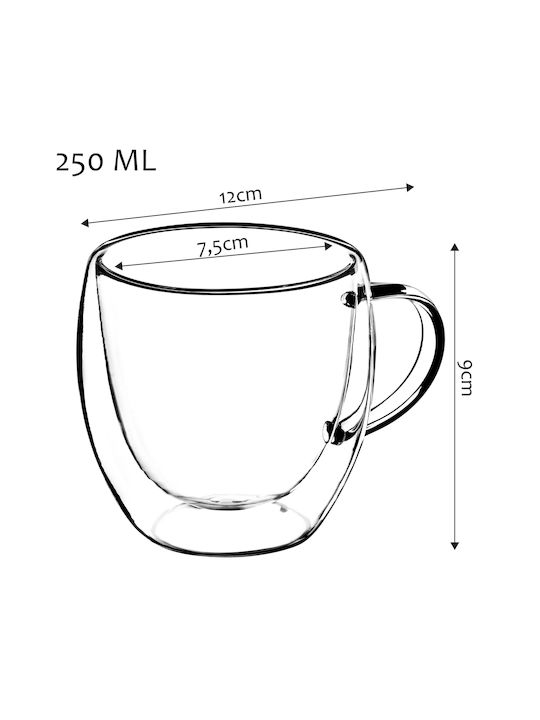 Kadax Tasse Glas Transparent 4Stück 5902730382188