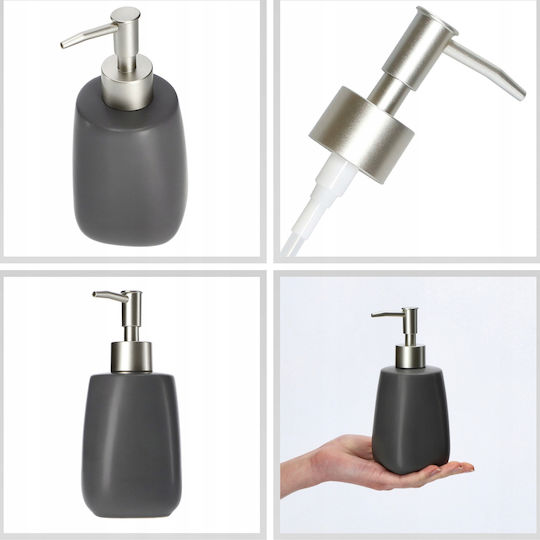 Kadax Set Accesorii Pentru Baie Ceramică Gri 3 Bucăți