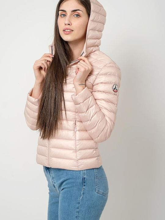 Jott Women's Short Lifestyle Jacket for Winter Pink