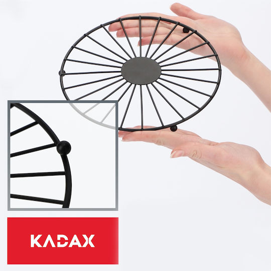 Kadax Тортена постава Метал Черен