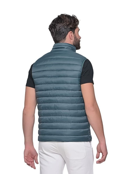 Dsplay Men's Sleeveless Jacket Petrol Blue