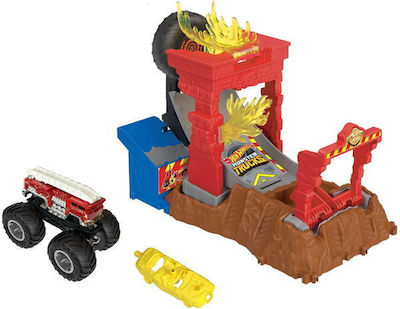 Mattel Monster Trucks Arena: Racing Game Set Rennstrecke Heiße Räder Monster Truck