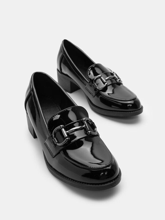 Luigi Women's Loafers in Black Color