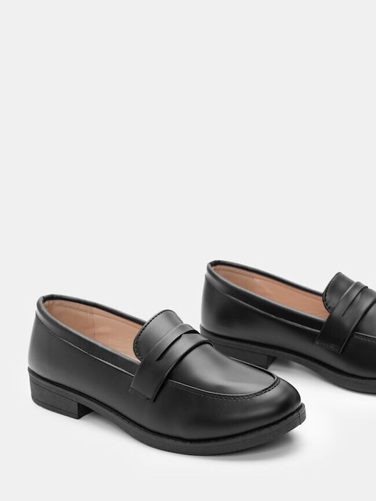 Luigi Γυναικεία Loafers σε Μαύρο Χρώμα