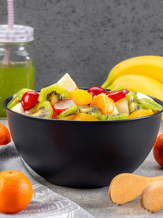 Kadax Salatschüssel Kunststoff Schwarz 1Stück