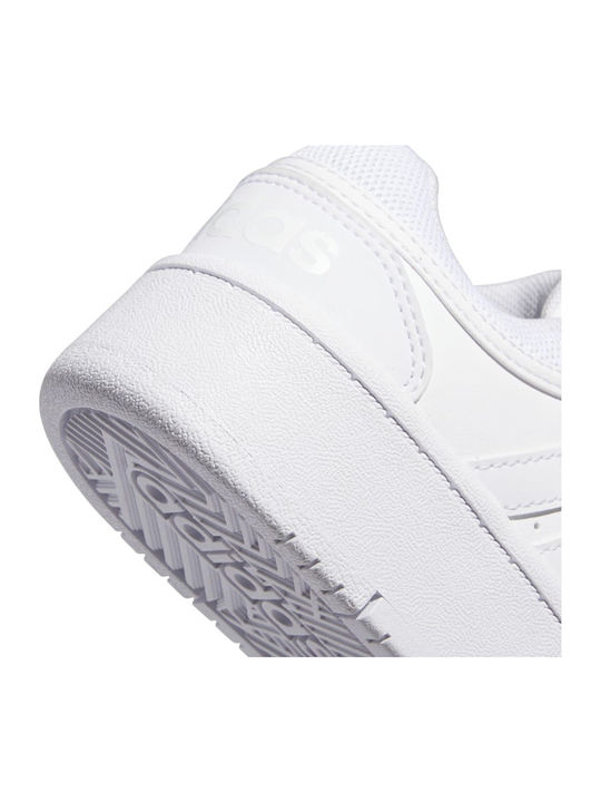 Hoops Kids Sneakers with Scratch White