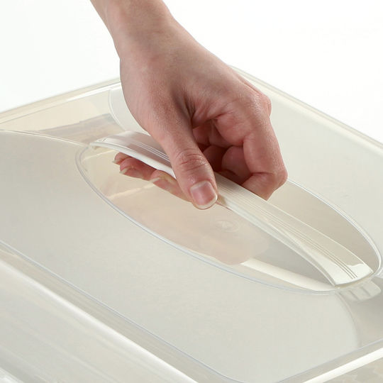Kadax Kunststoff Aufbewahrungsbox mit Deckel Braun 1Stück