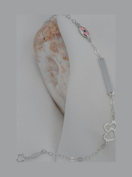 Themelidis Jewels Βραχιόλι Ταυτότητα Λευκόχρυσο 9K Themelidis Jewels Βραχιόλι Ταυτότητα Λευκόχρυσο 9K