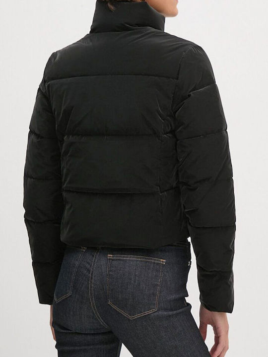 Calvin Klein Scurt Jachetă de femei Puffer pentru iarnă Black