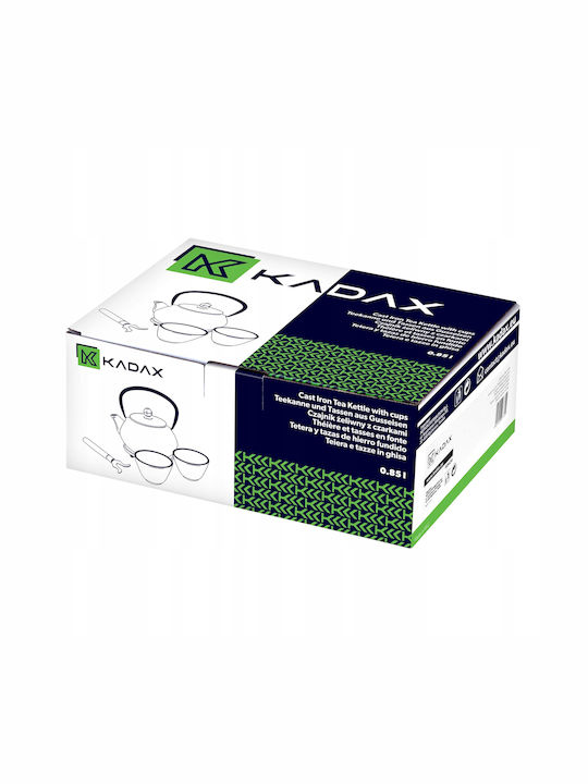 Kadax Ceainic Cu Cană Din Fontă Negru 800ml