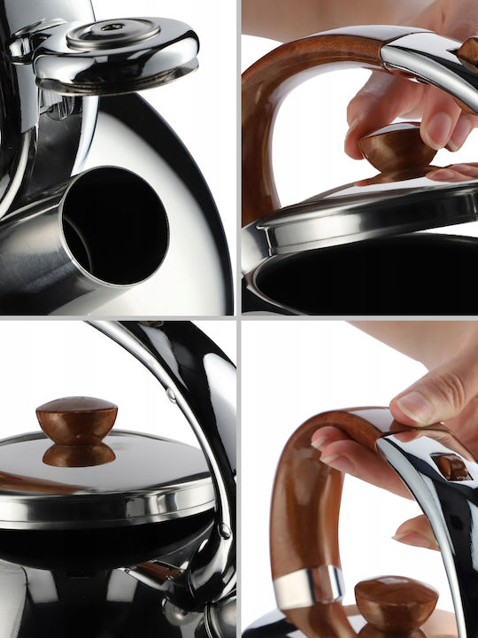 Kadax Teapot Stainless Steel Silver 2500ml