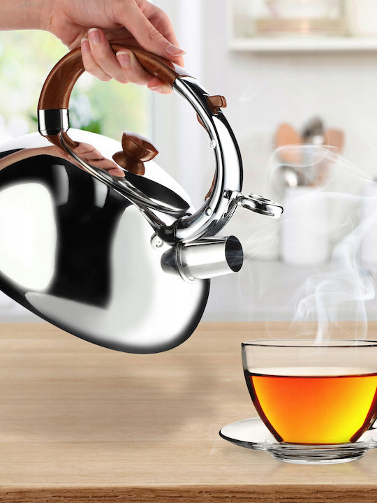 Kadax Teapot Stainless Steel Silver 2500ml