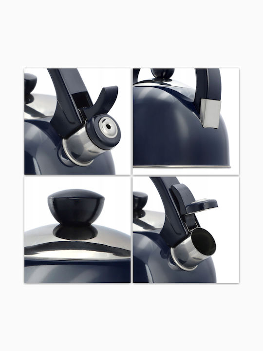Kadax Teapot Stainless Steel Blue 1700ml