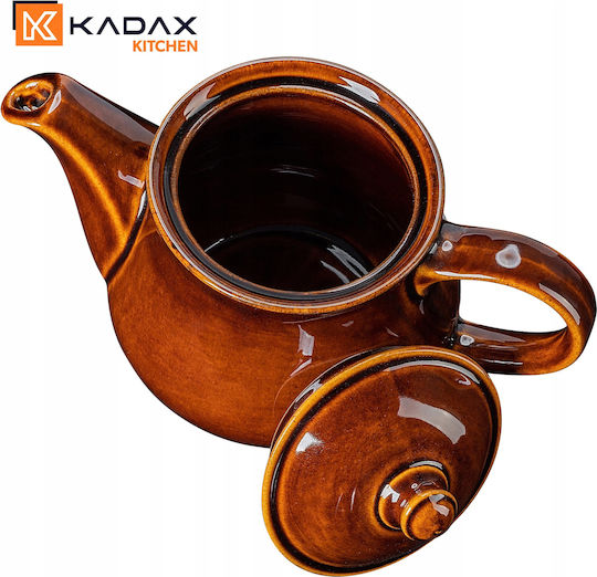Kadax Ceainic Ceramică Maro 1000ml