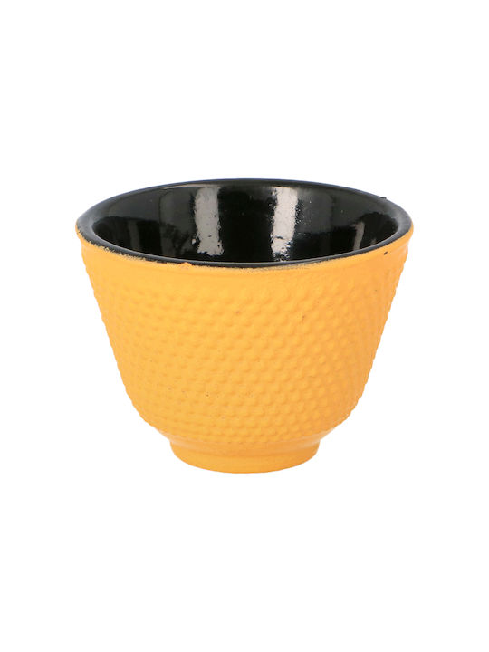 Kadax Teekanne mit Tasse Gusseisen Gelb 850ml