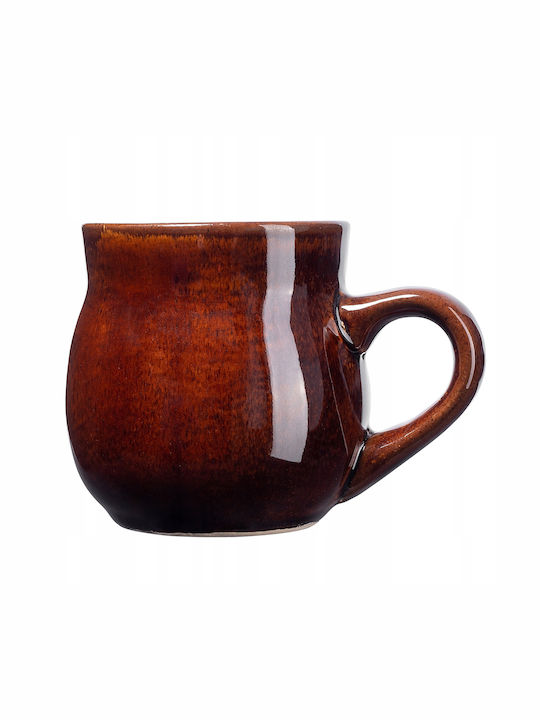 Kadax Ceainic cu Cană Ceramică Maro