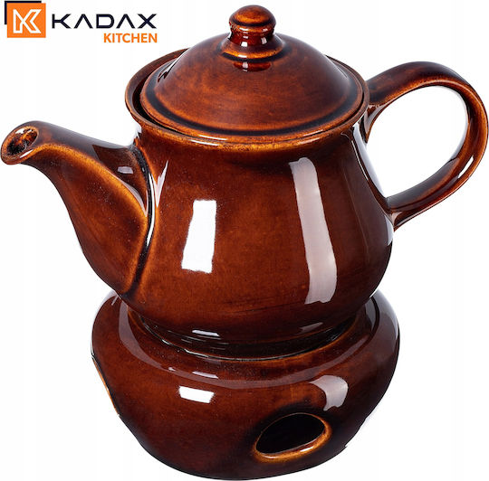 Kadax Teekanne Keramik Braun 1000ml