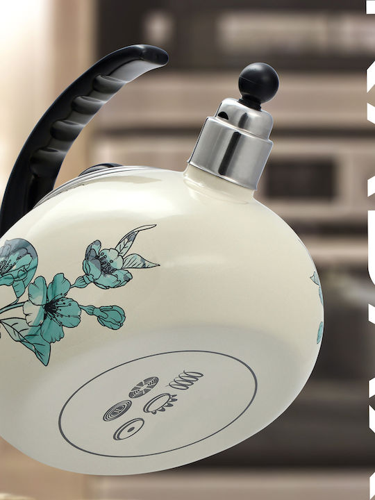 Kadax Τσαγιέρα Εμαγιέ Γκρι 2200ml