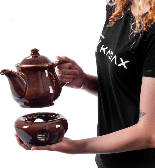 Kadax Teekanne Keramik Braun 1000ml