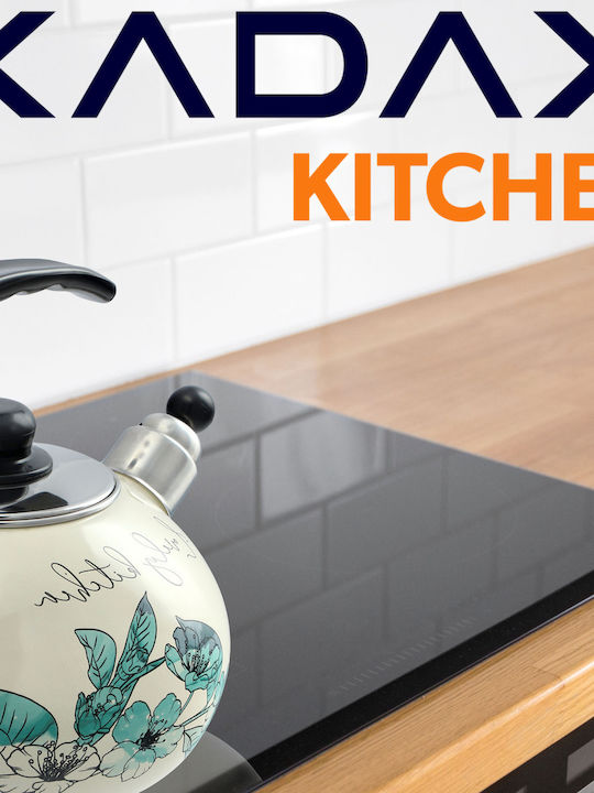 Kadax Τσαγιέρα Εμαγιέ Γκρι 2200ml