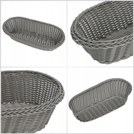 Kadax Brotkorb Kunststoff Gray