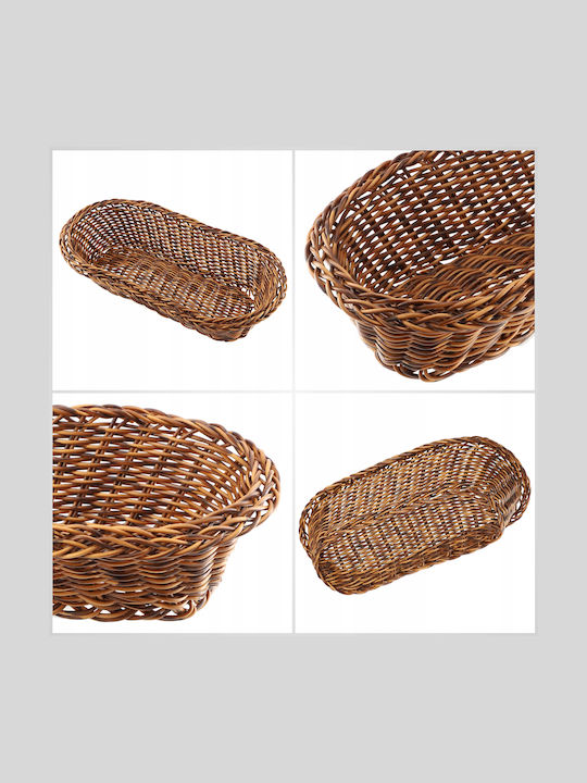 Kadax Coș de pâine Plastic Maro
