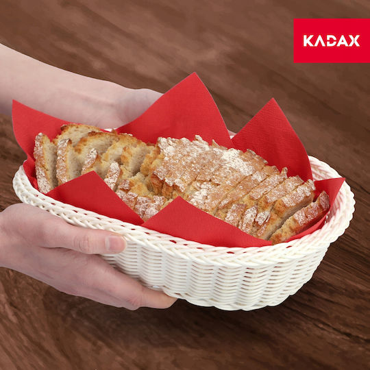 Kadax Brotkorb Kunststoff Weiß