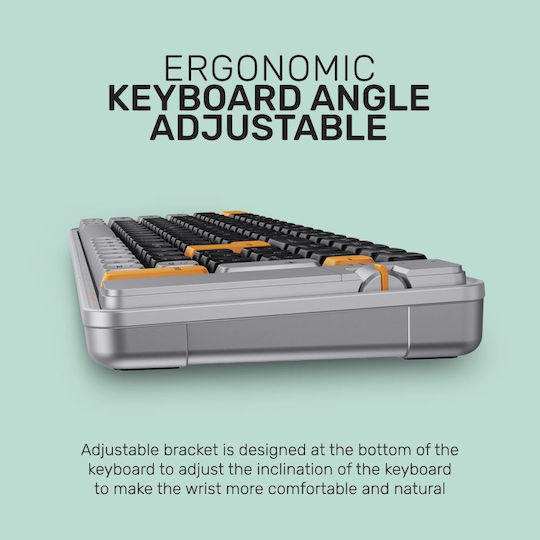 Alcatroz TETRIZ-AIR3-BLK 073-01-000996 Wireless Bluetooth Keyboard Only International English