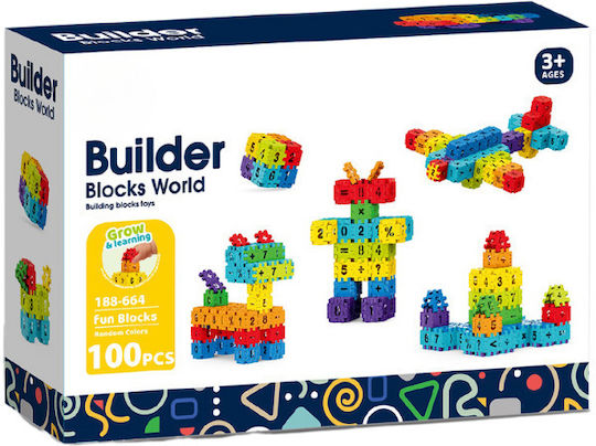 Bufnitel Blocuri The Little Mathematician pentru 3+ Ani 100buc