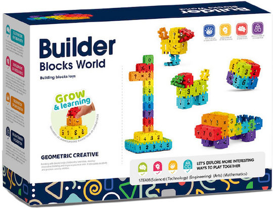Bufnitel Blocuri The Little Mathematician pentru 3+ Ani 100buc