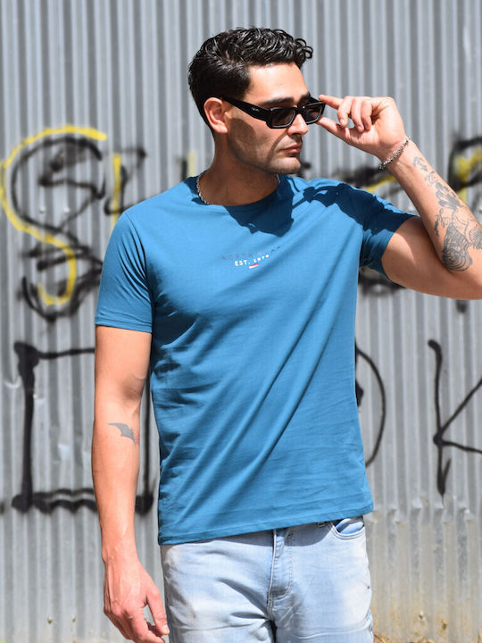 T-Shirt Petrol Blau