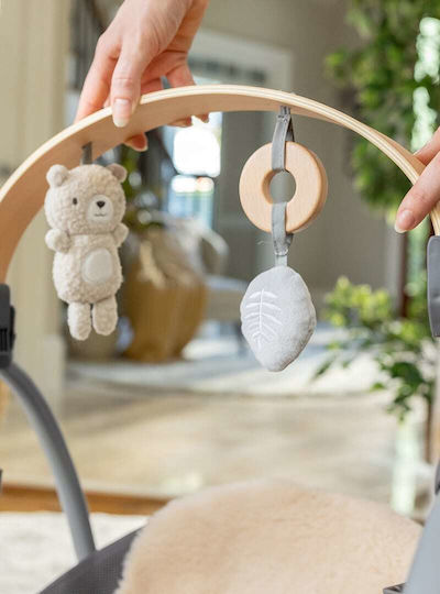 Ingenuity Elektrisch Baby Relax Schaukel Swing 'n Go Portable Swing mit Musik Gray für Kind bis 9kg