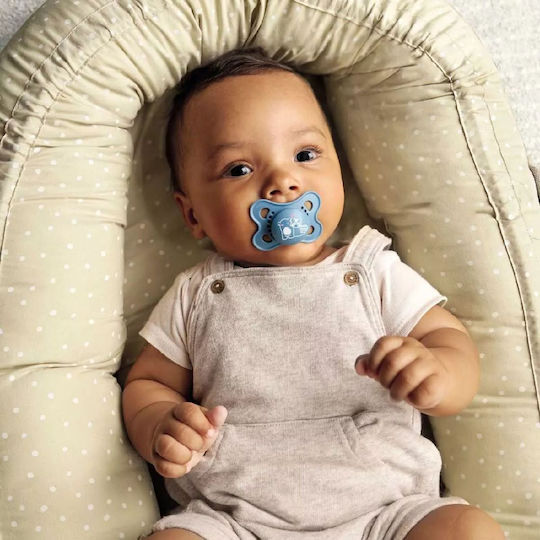 Mam I Love Mummy Pacifiers Silicone I Love Mummy - Beige/Blue for 2-6 months 2pcs