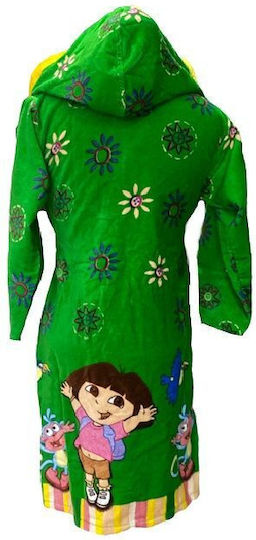 Limneos Kids Hooded Bathrobe Green