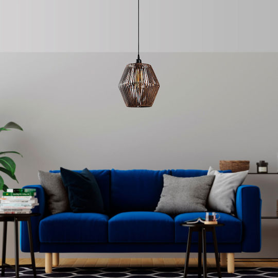 Gonio Pendant Light Brown 25x25x70cm
