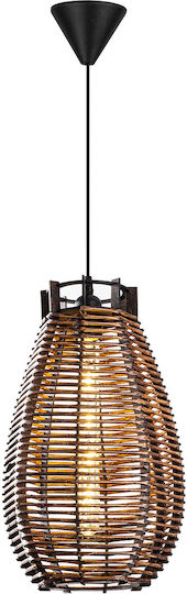 Torch Verstellbar Hängelampe Braun mit Fassung E27 25x25x80cm.