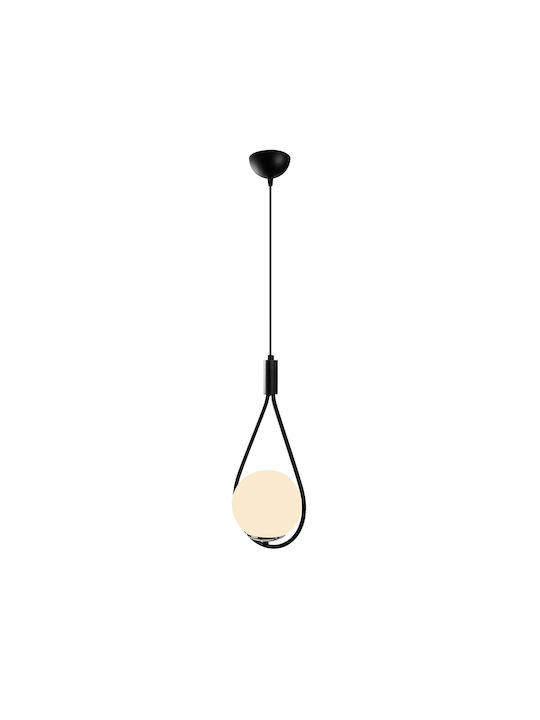 Multi Adjustable Pendant Light Black Ball with Socket E27 20x15x136cm