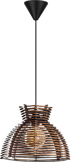 Lacin Adjustable Pendant Light Brown with Socket E27 30x30x60cm