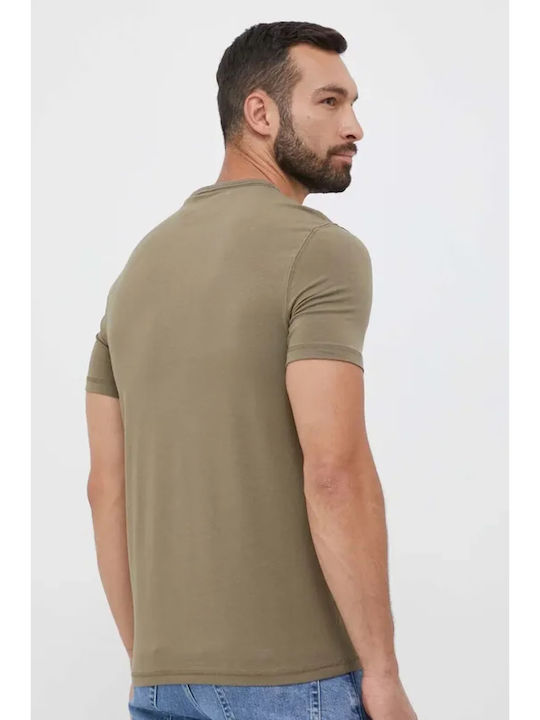 Guess J1314 Men's Short Sleeve Blouse Desert Green