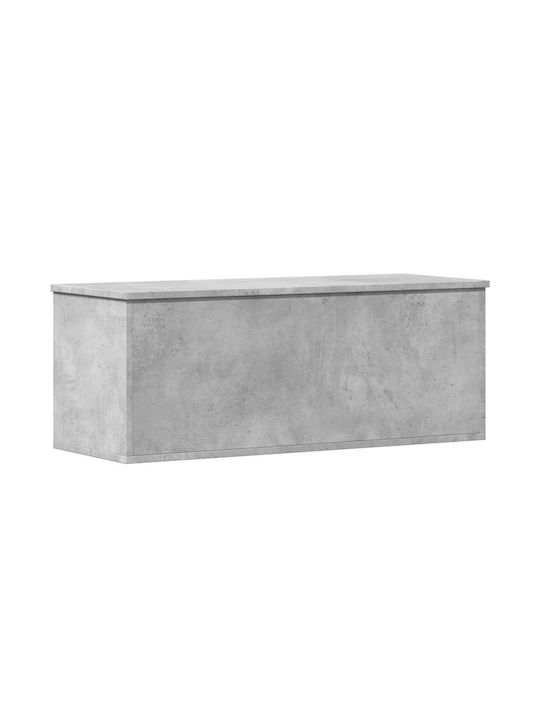 vidaXL Wooden Decorative Trunk Gray 90x35x35cm