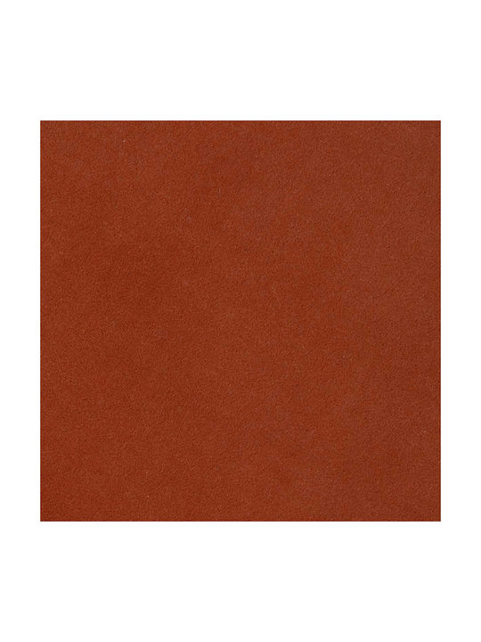 Living Room Stool with Storage Space Upholstered in Fabric Tess Ambre 37x37x43.5cm