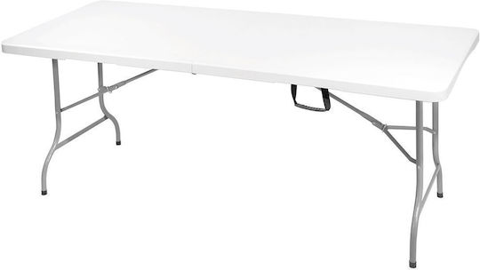 Table Catering Blow Foldable 180x75x74cm White, grey Table Catering Blow Foldable 180x75x74cm White, grey
