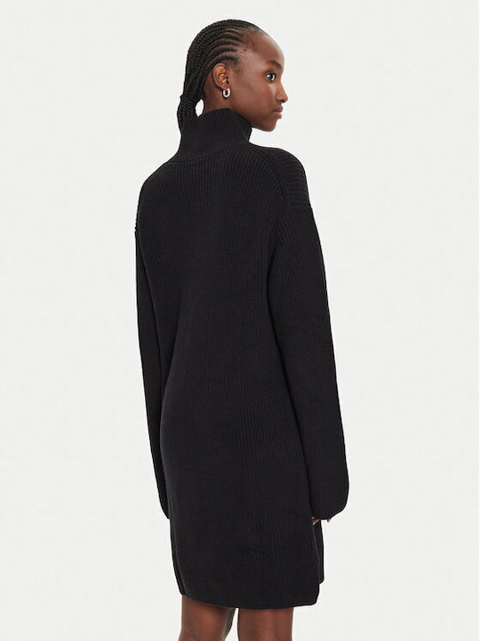 Calvin Klein Dress Turtleneck Black