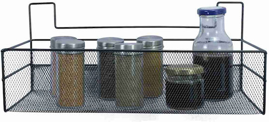 Uncle George An der Wand montiert Badezimmerregal Metallisch 36x15.5x15cm Schwarz