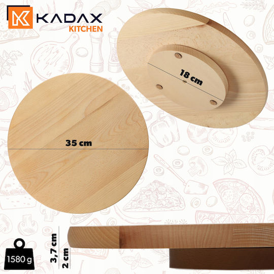 Kadax Platou de Servire Rotativ Lemn 1buc