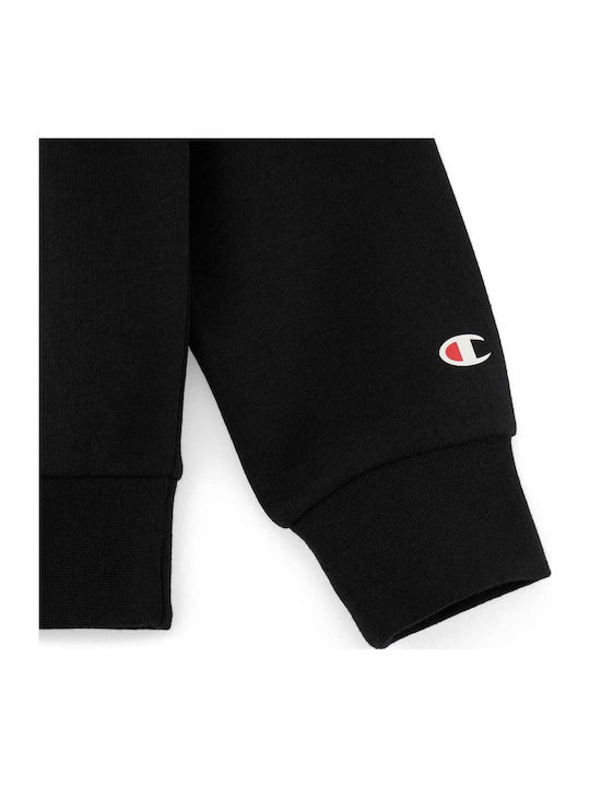 Kids Sweatshirt with Hood and Pockets Black