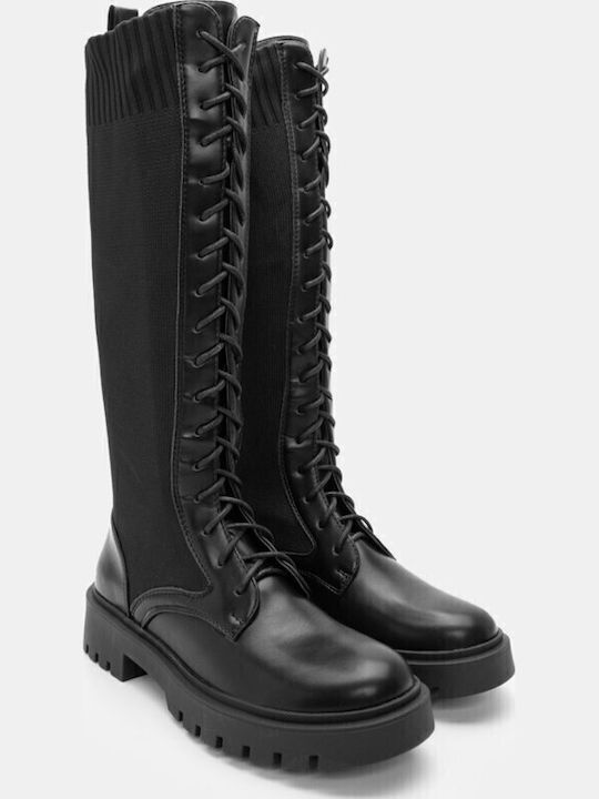 Sock Boot with Lug Sole 4314801-black